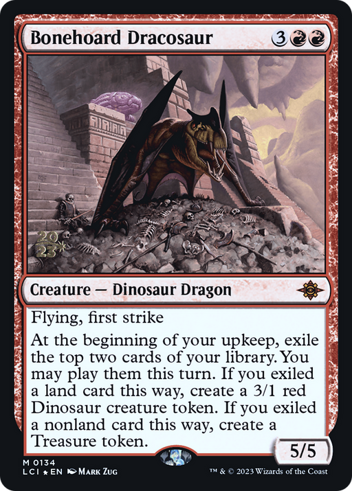 Bonehoard Dracosaur (PRE-134) [The Lost Caverns of Ixalan Promos] Foil MTG Single Wizards of the Coast