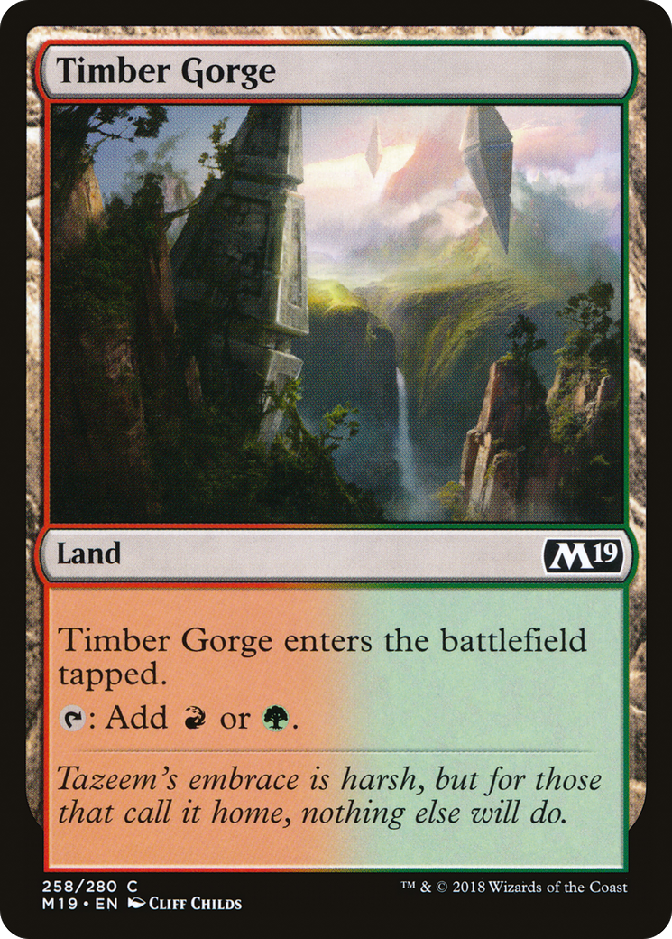 Timber Gorge [Core Set 2019] MTG Single Magic: The Gathering