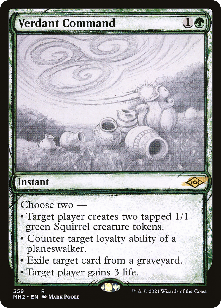 Verdant Command (MH2-359) [Modern Horizons 2] (Showcase) MTG Single Modern Horizons 2