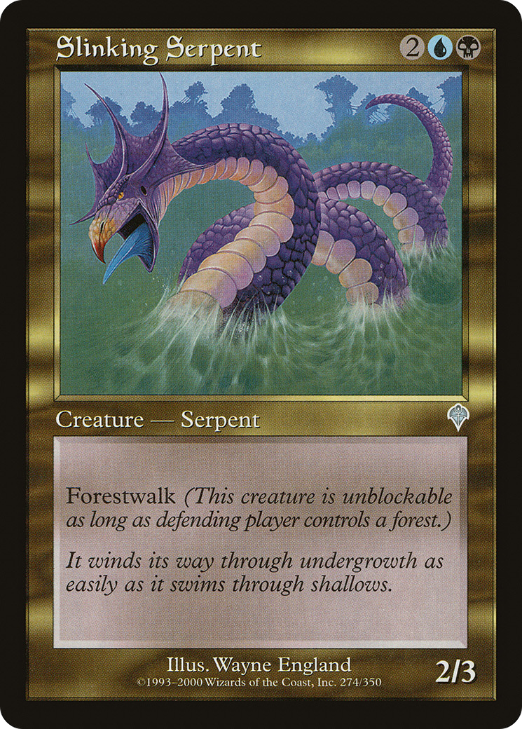 Slinking Serpent [Invasion] MTG Single Magic: The Gathering   