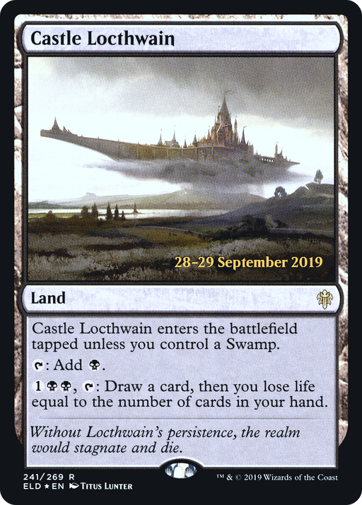 Castle Locthwain (PRE-241) [Throne of Eldraine Promos] Foil MTG Single Wizards of the Coast