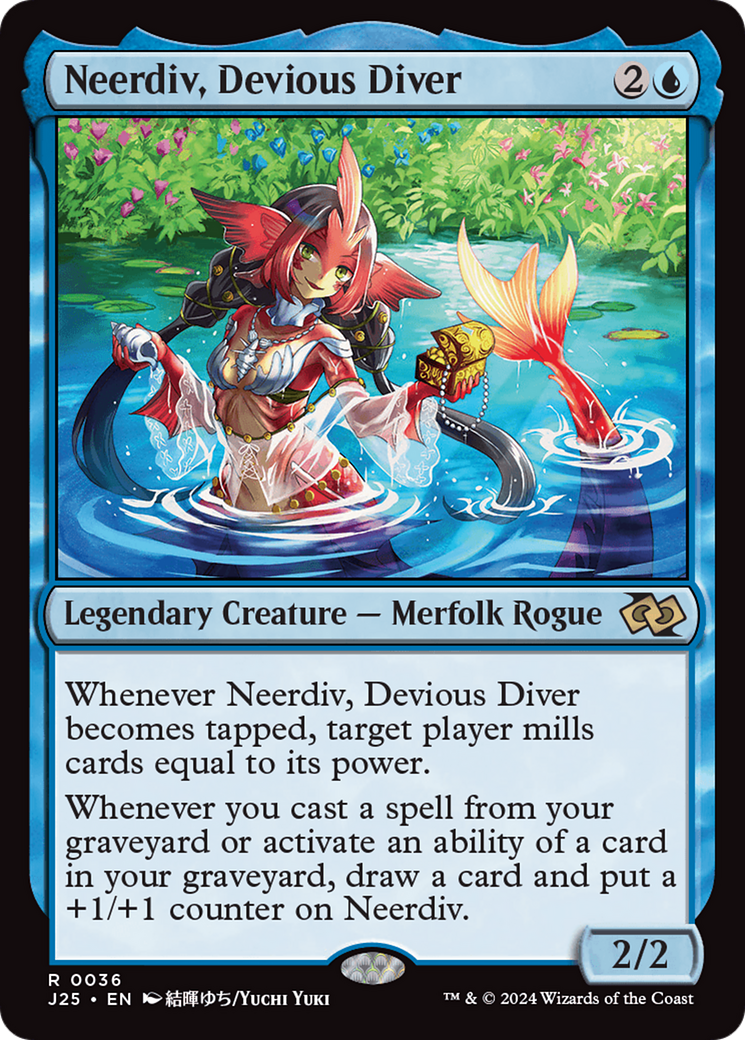 Neerdiv, Devious Diver (Anime) (J25-036) [Foundations Jumpstart] MTG Single Wizards of the Coast