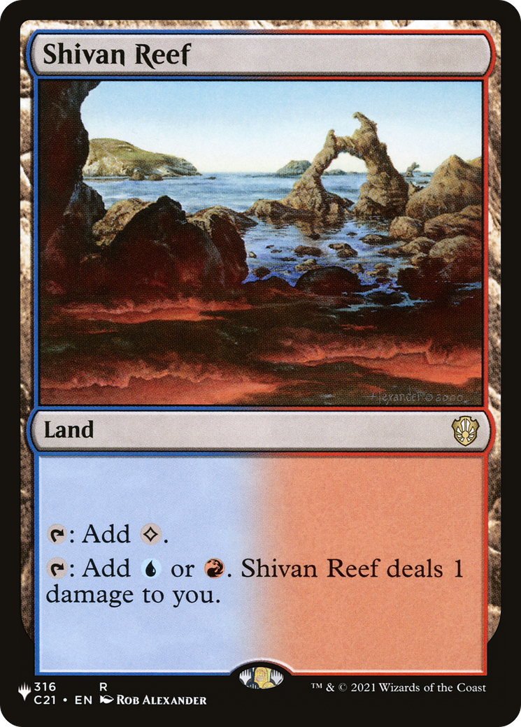 Shivan Reef (LIST-C21-316) [Mystery Booster] The List MTG Single Wizards of the Coast