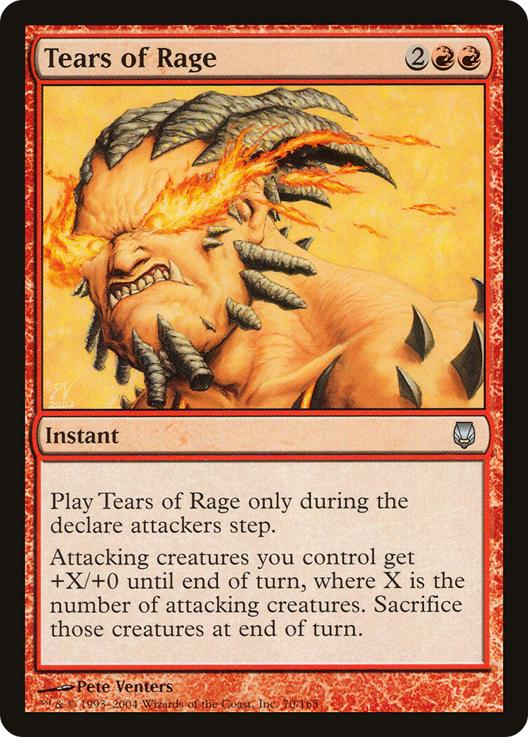 Tears of Rage (DST-070) [Darksteel] Foil MTG Single Wizards of the Coast