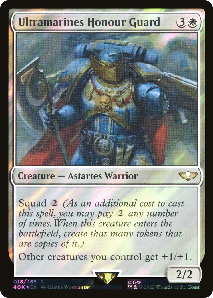 Ultramarines Honour Guard (40K-18★) [Warhammer 40,000 Commander] Foil MTG Single Wizards of the Coast