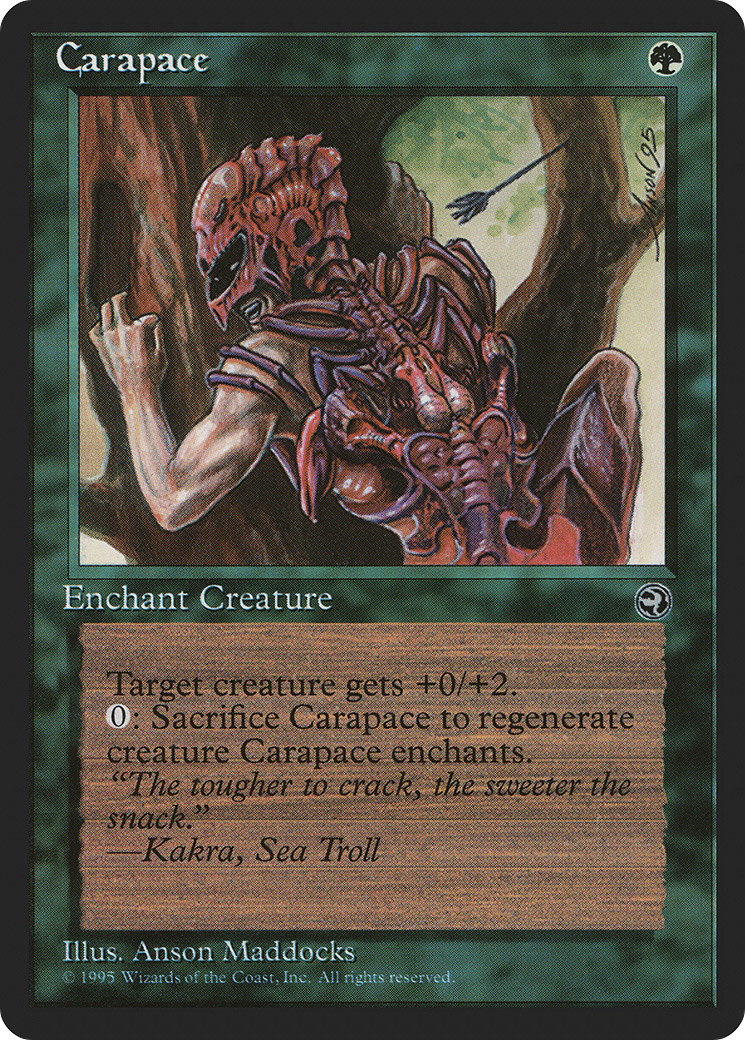 Carapace (Kakra Flavor Text) [Homelands] MTG Single Magic: The Gathering