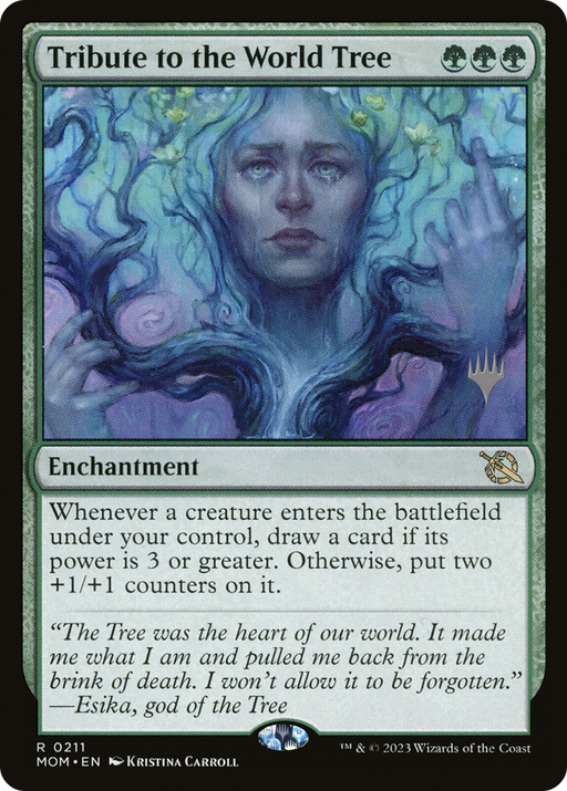 Tribute to the World Tree (PPMOM-211) [March of the Machine Promos] Foil MTG Single Wizards of the Coast