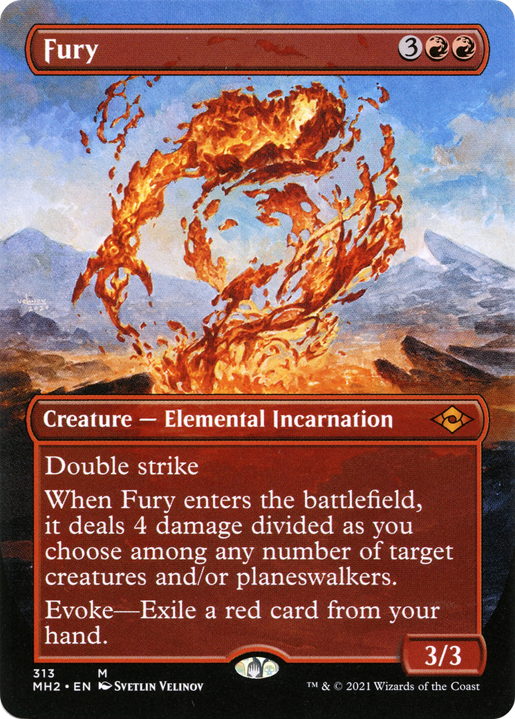 Fury (MH2-313) [Modern Horizons 2] (Borderless) MTG Single Modern Horizons 2