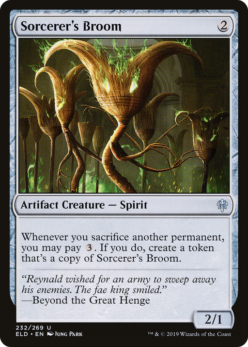 Sorcerer's Broom (ELD-232) [Throne of Eldraine] Foil MTG Single Wizards of the Coast