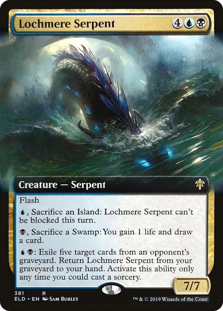 Lochmere Serpent (ELD-381) [Throne of Eldraine] (Extended Art) MTG Single Wizards of the Coast