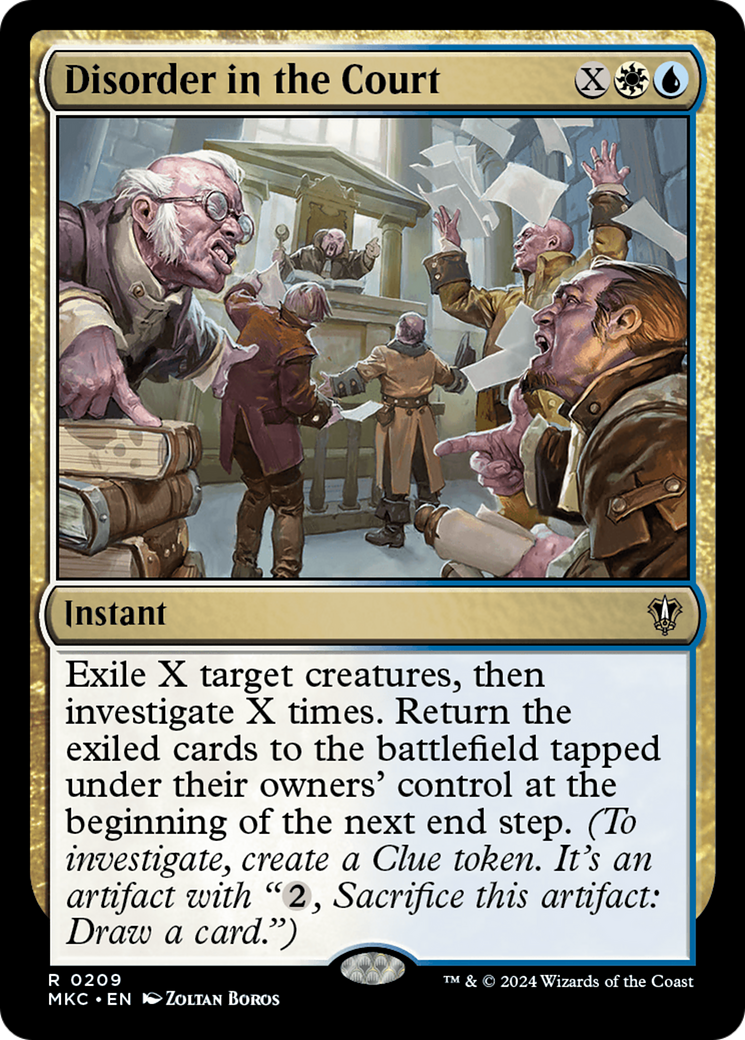 Disorder in the Court (MKC-209) [Murders at Karlov Manor Commander] MTG Single Wizards of the Coast