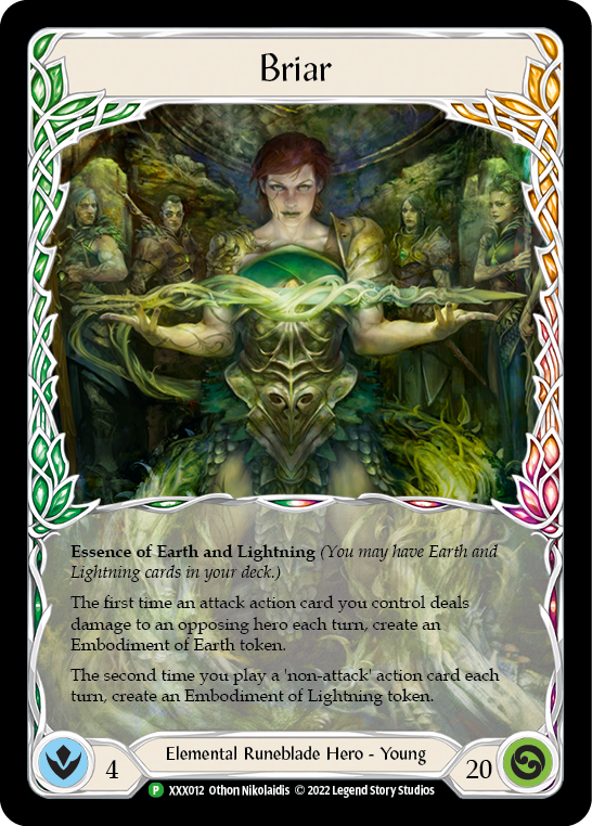 Briar // Briar, Warden of Thorns [XXX011/XXX012] (Promo) Flesh And Blood Single Flesh And Blood   