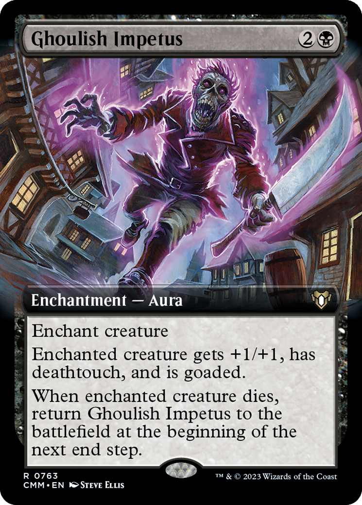 Ghoulish Impetus (CMM-763) [Commander Masters] (Extended Art) MTG Single Wizards of the Coast