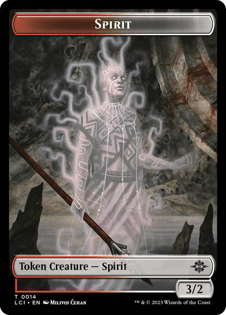 Spirit (TLCI-014) [Tokens] The Lost Caverns of Ixalan Tokens Foil MTG Single Wizards of the Coast