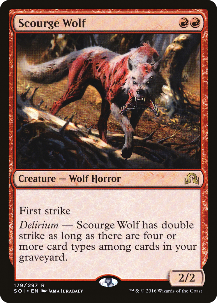Scourge Wolf (SOI-179) [Shadows over Innistrad] MTG Single Wizards of the Coast