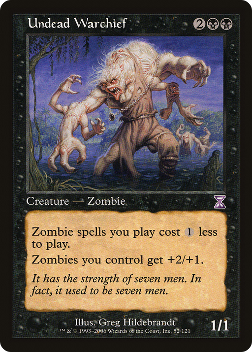 Undead Warchief (TSB-052) [Time Spiral Timeshifted] Foil MTG Single Wizards of the Coast