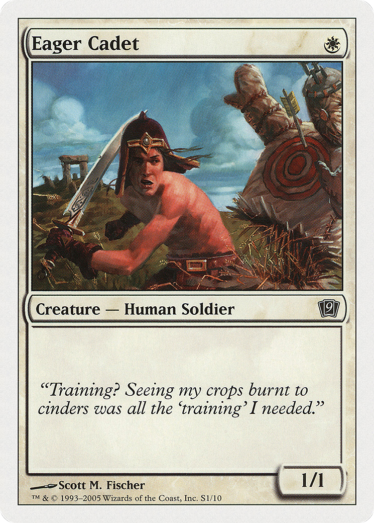 Eager Cadet (9ED-0S1) [9th Edition] MTG Single Wizards of the Coast