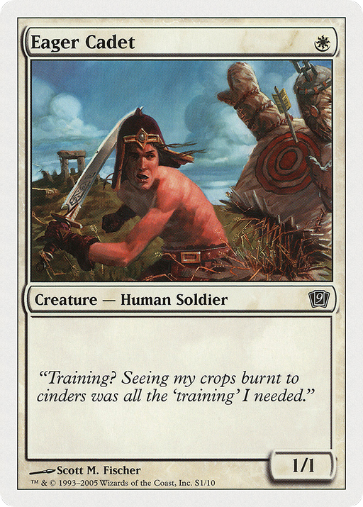 Eager Cadet (9ED-0S1) [9th Edition] MTG Single Wizards of the Coast