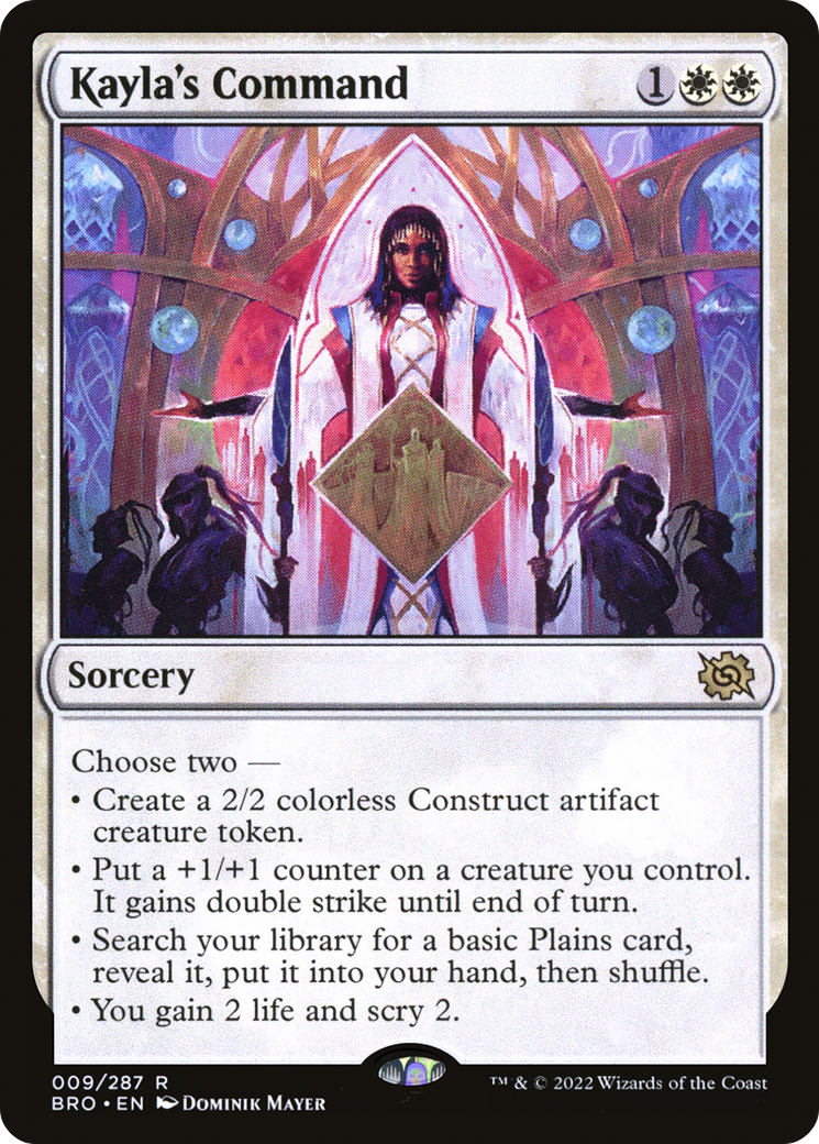 Kayla's Command (BRO-009) [The Brothers' War] Foil MTG Single Wizards of the Coast