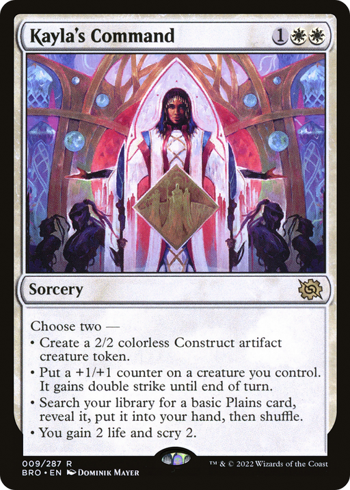 Kayla's Command (BRO-009) [The Brothers' War] MTG Single Wizards of the Coast