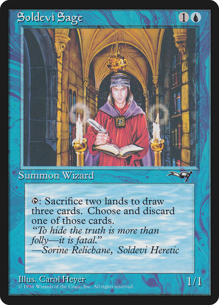 Soldevi Sage (ALL-34A) [Alliances] MTG Single Wizards of the Coast