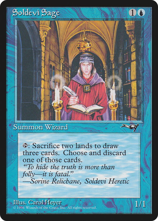 Soldevi Sage (ALL-34A) [Alliances] MTG Single Wizards of the Coast