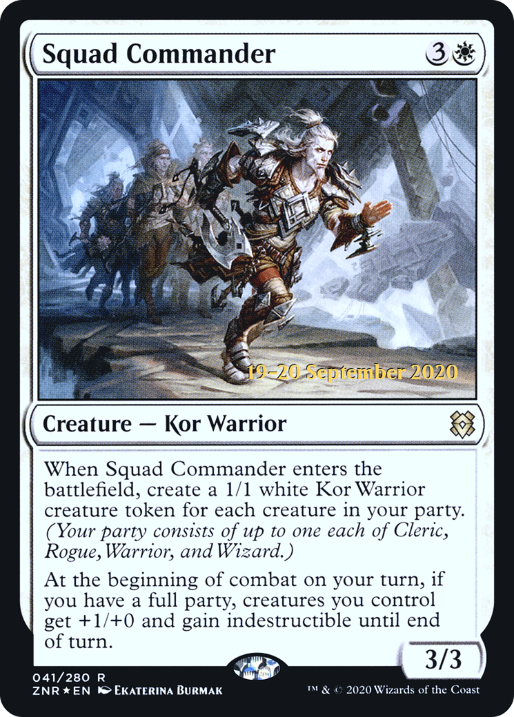 Squad Commander (PRE-041) [Zendikar Rising Promos] Foil MTG Single Wizards of the Coast