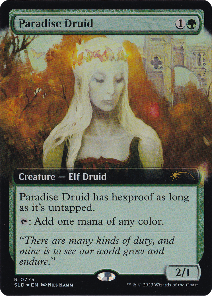 Paradise Druid (SLD-775) [Secret Lair] Drop (Extended Art) Foil MTG Single Wizards of the Coast
