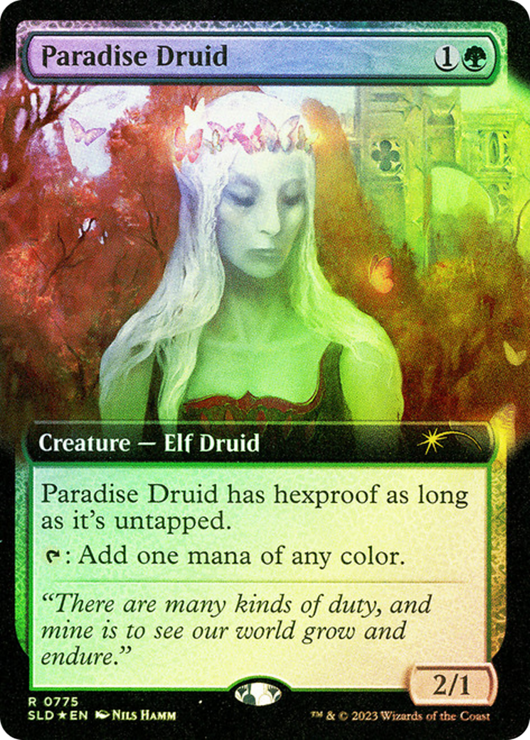 Paradise Druid (SLD-775) [Secret Lair] Drop (Extended Art) Foil MTG Single Wizards of the Coast