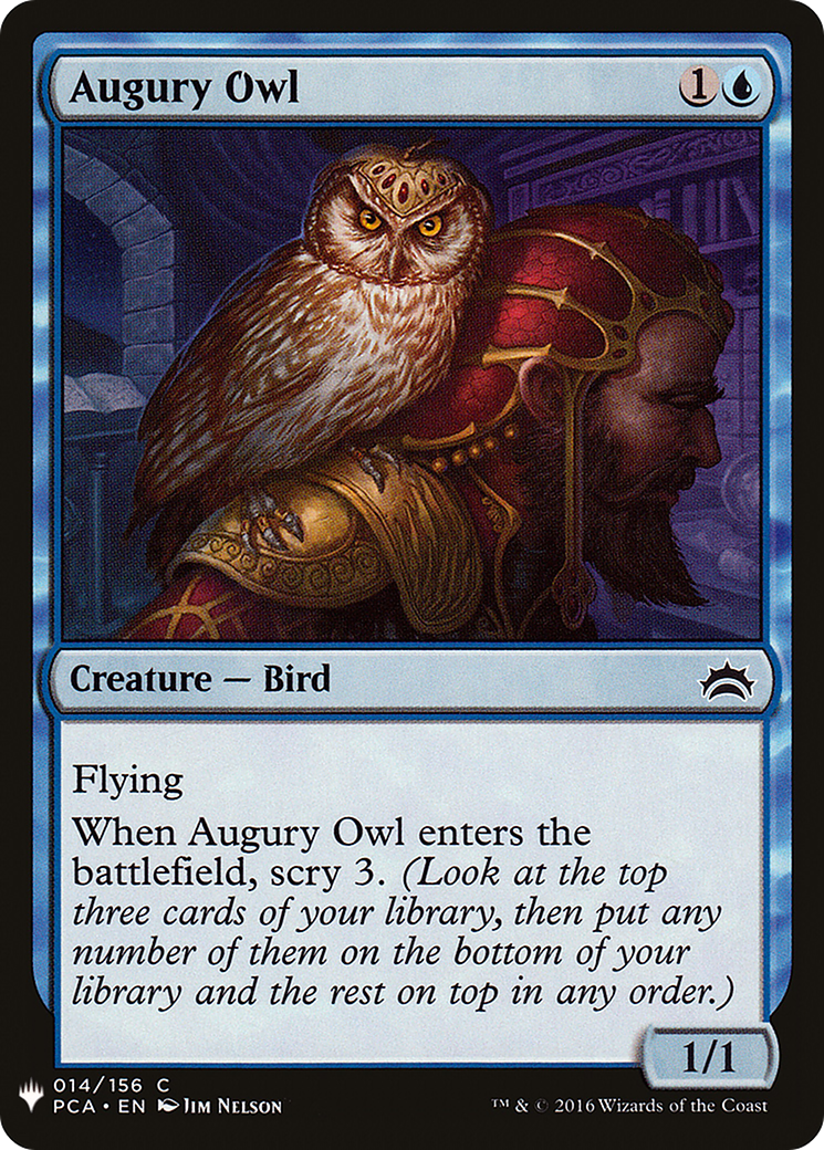 Augury Owl (LIST-PCA-14) [Mystery Booster] The List MTG Single Wizards of the Coast