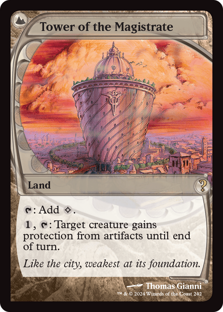 Tower of the Magistrate (Future Sight) (MB2-242) [Mystery Booster] Mystery Booster 2 MTG Single Wizards of the Coast