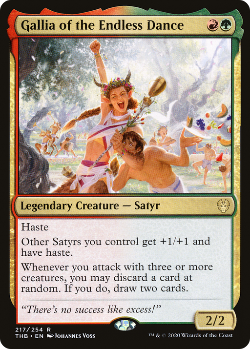 Gallia of the Endless Dance (THB-217) [Theros Beyond Death] MTG Single Wizards of the Coast