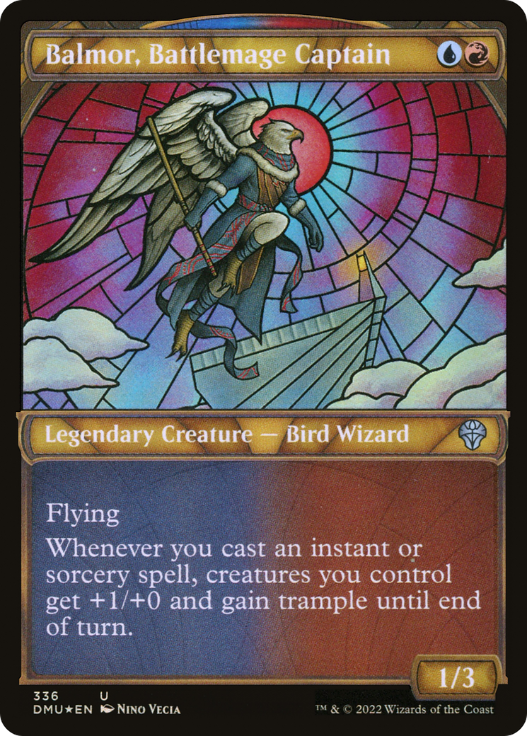 Balmor, Battlemage Captain (Textured Foil) (DMU-336) [Dominaria United] (Showcase) Foil MTG Single Wizards of the Coast