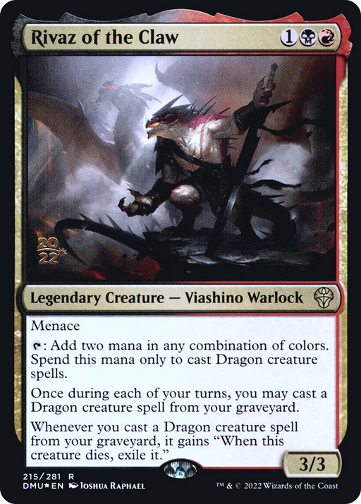 Rivaz of the Claw (PRE-215) [Dominaria United Promos] Foil MTG Single Wizards of the Coast