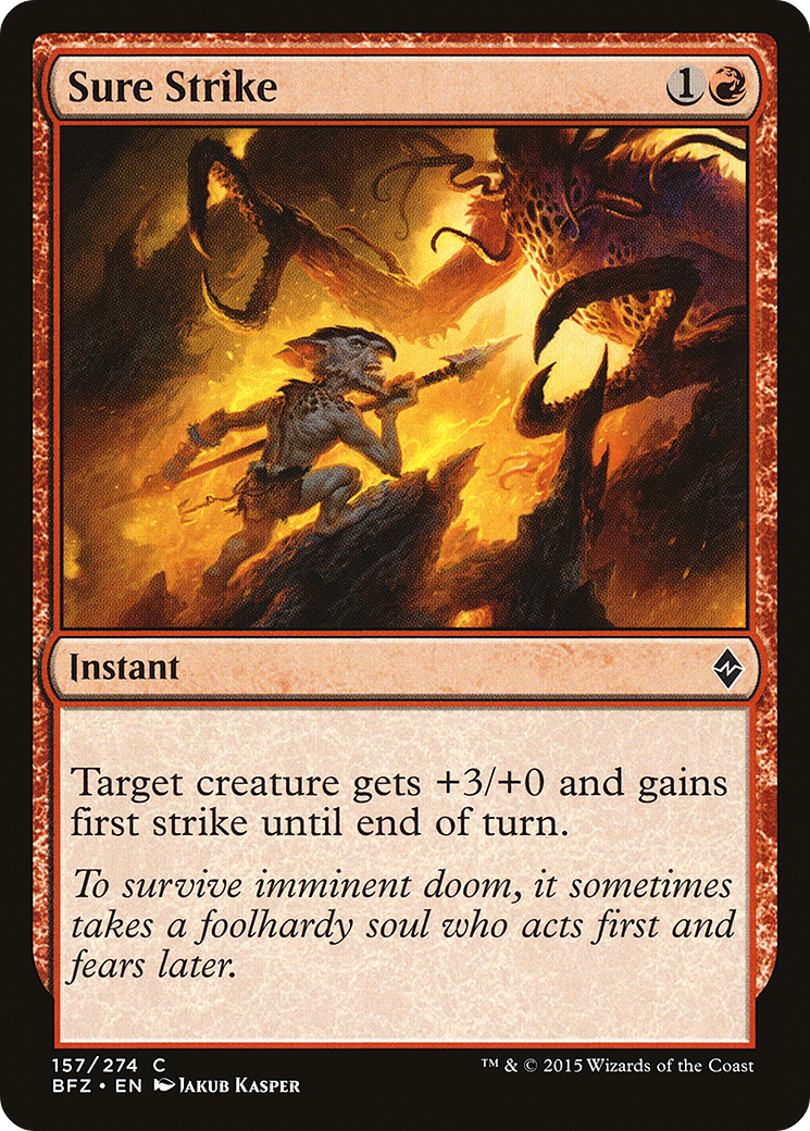 Sure Strike (BFZ-157) [Battle for Zendikar] Foil MTG Single Wizards of the Coast