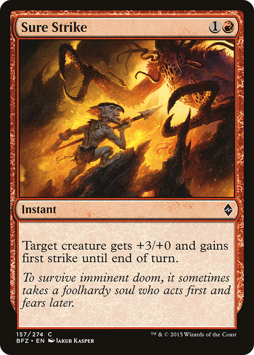 Sure Strike (BFZ-157) [Battle for Zendikar] Foil MTG Single Wizards of the Coast