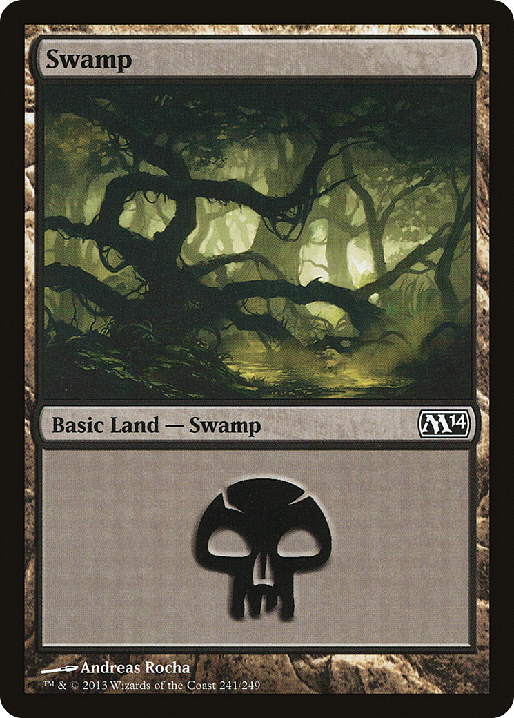 Swamp (241) (M14-241) [Magic 2014] MTG Single Wizards of the Coast