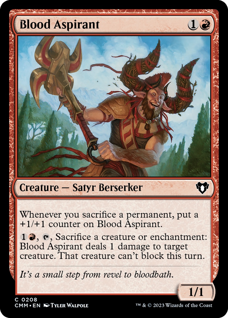 Blood Aspirant (CMM-208) [Commander Masters] Foil MTG Single Wizards of the Coast