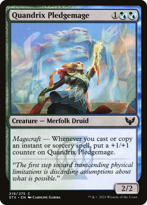 Quandrix Pledgemage (STX-219) [Strixhaven: School of Mages] MTG Single Wizards of the Coast