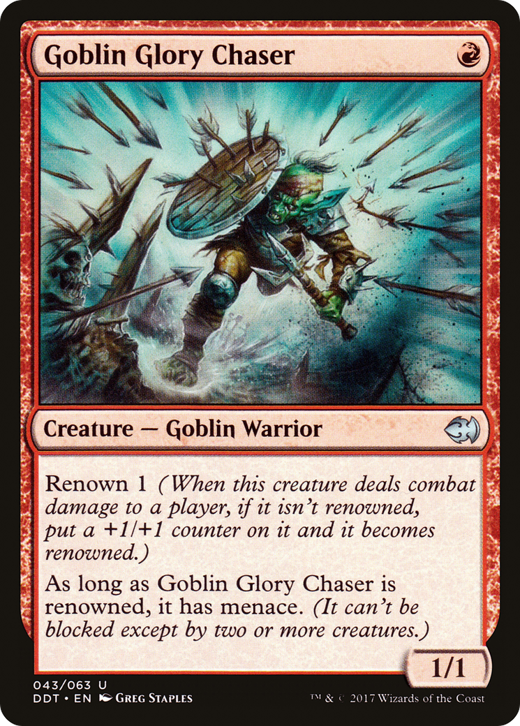 Goblin Glory Chaser (DDT-043) [Misc] Duel Decks: Merfolk vs. Goblins MTG Single Wizards of the Coast
