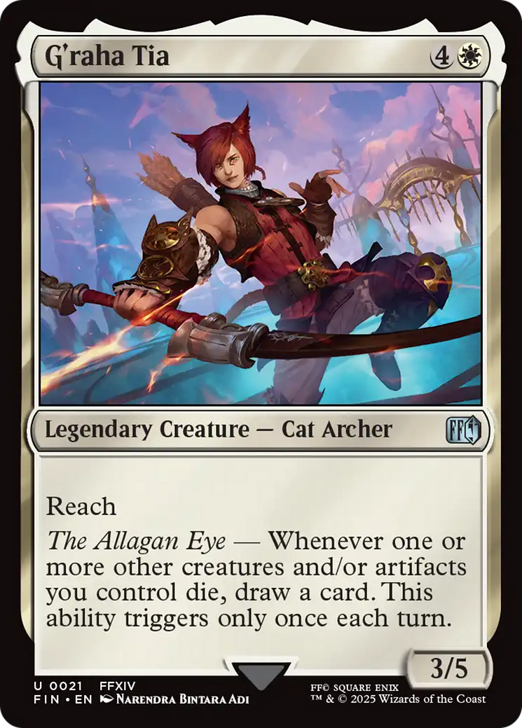 G'raha Tia (FIN-021) [FINAL FANTASY] Foil MTG Single Wizards of the Coast