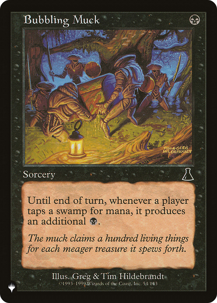 Bubbling Muck (LIST-54/143) [Mystery Booster] The List MTG Single Wizards of the Coast