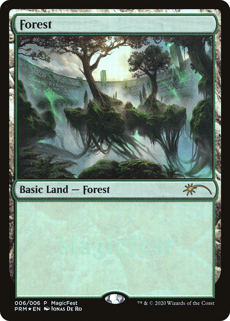Forest (2020) (MFP-006) [Misc] MagicFest 2020 Foil MTG Single Wizards of the Coast