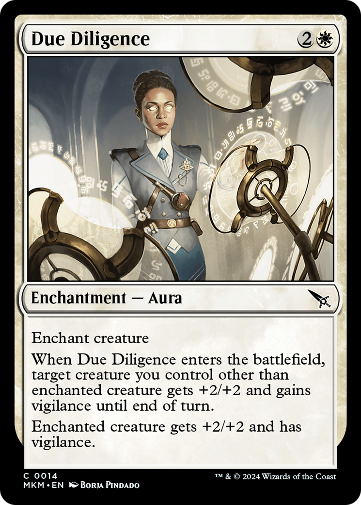 Due Diligence (MKM-014) [Murders at Karlov Manor] MTG Single Wizards of the Coast