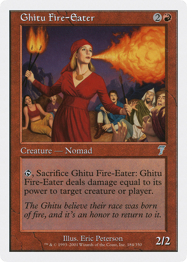 Ghitu Fire-Eater (7ED-184) [7th Edition] Foil MTG Single Wizards of the Coast