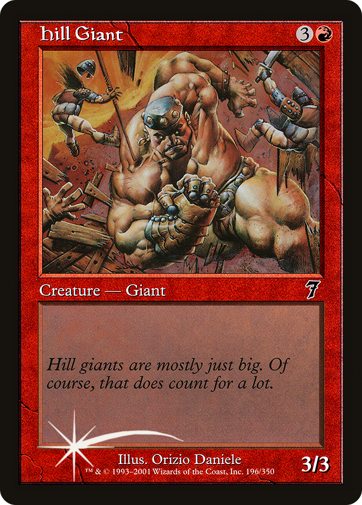 Hill Giant (7ED-196) [7th Edition] Foil MTG Single Wizards of the Coast