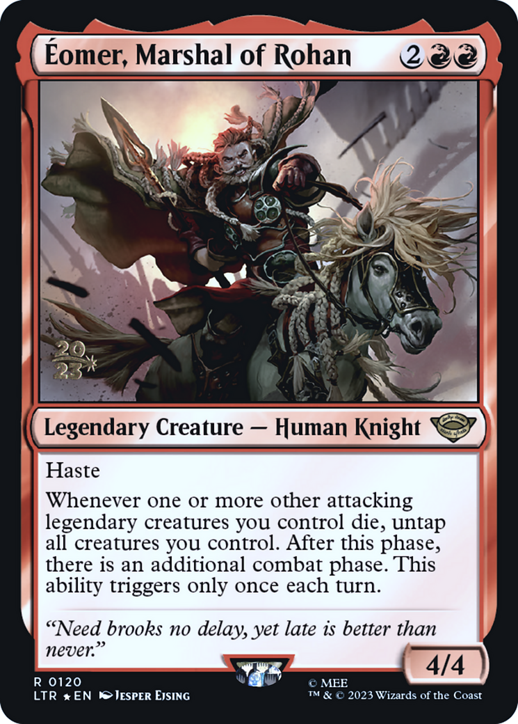 Eomer, Marshal of Rohan (PRE-120) [Tales of Middle-earth Promos] Foil MTG Single Wizards of the Coast
