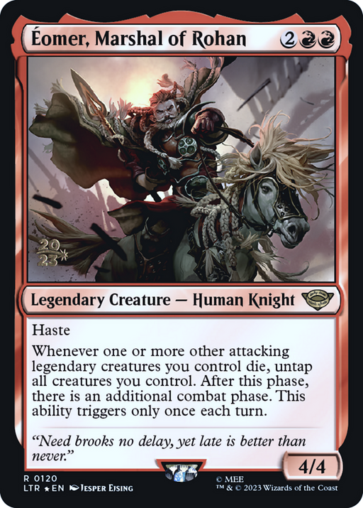Eomer, Marshal of Rohan (PRE-120) [Tales of Middle-earth Promos] Foil MTG Single Wizards of the Coast