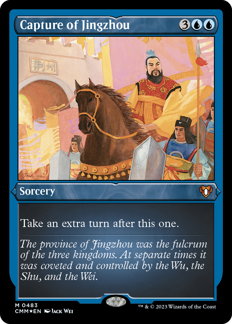 Capture of Jingzhou (CMM-483) [Commander Masters] Etched Foil MTG Single Wizards of the Coast