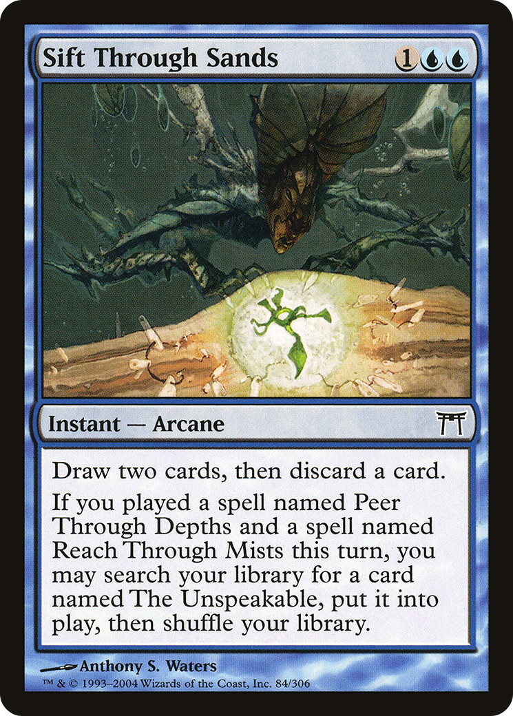Sift Through Sands (CHK-084) [Champions of Kamigawa] Foil MTG Single Wizards of the Coast